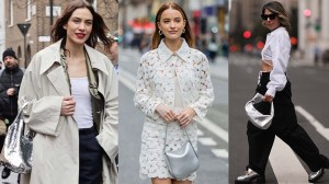 silver handbag trend fashion week