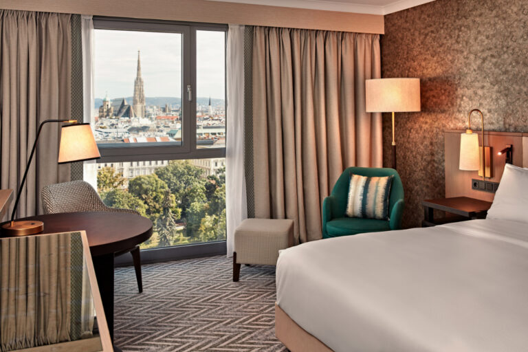 Hilton Vienna Park hotel king premium room with park view hilton