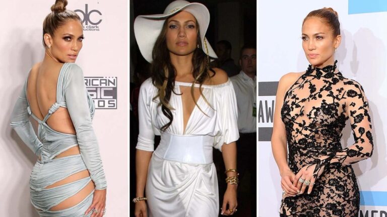 jennifer lopez american music awards style