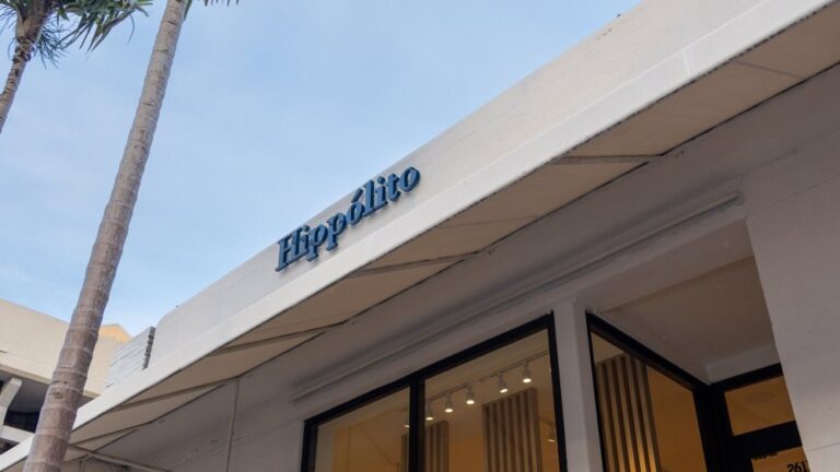 The exterior of Hippolito the Latin American luxury fashion labels U.S. flagship located in the heart of Coral Gables. Photo credit Renato Freitas