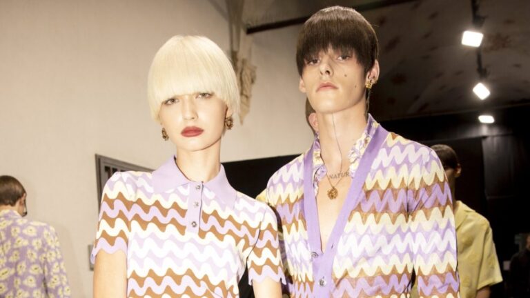 Versace backstage