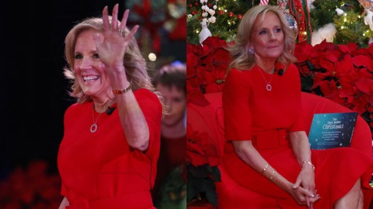 jill biden red dress fi