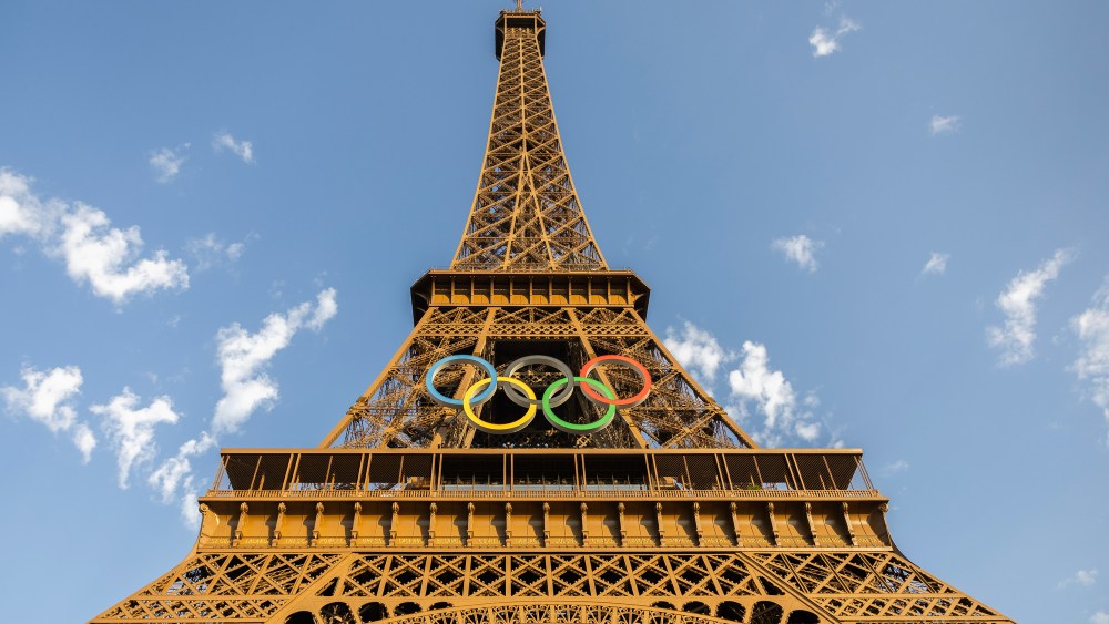 olympics eiffel tower getty