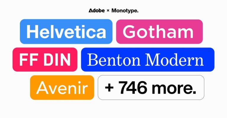 Adobe Fonts update Monotype